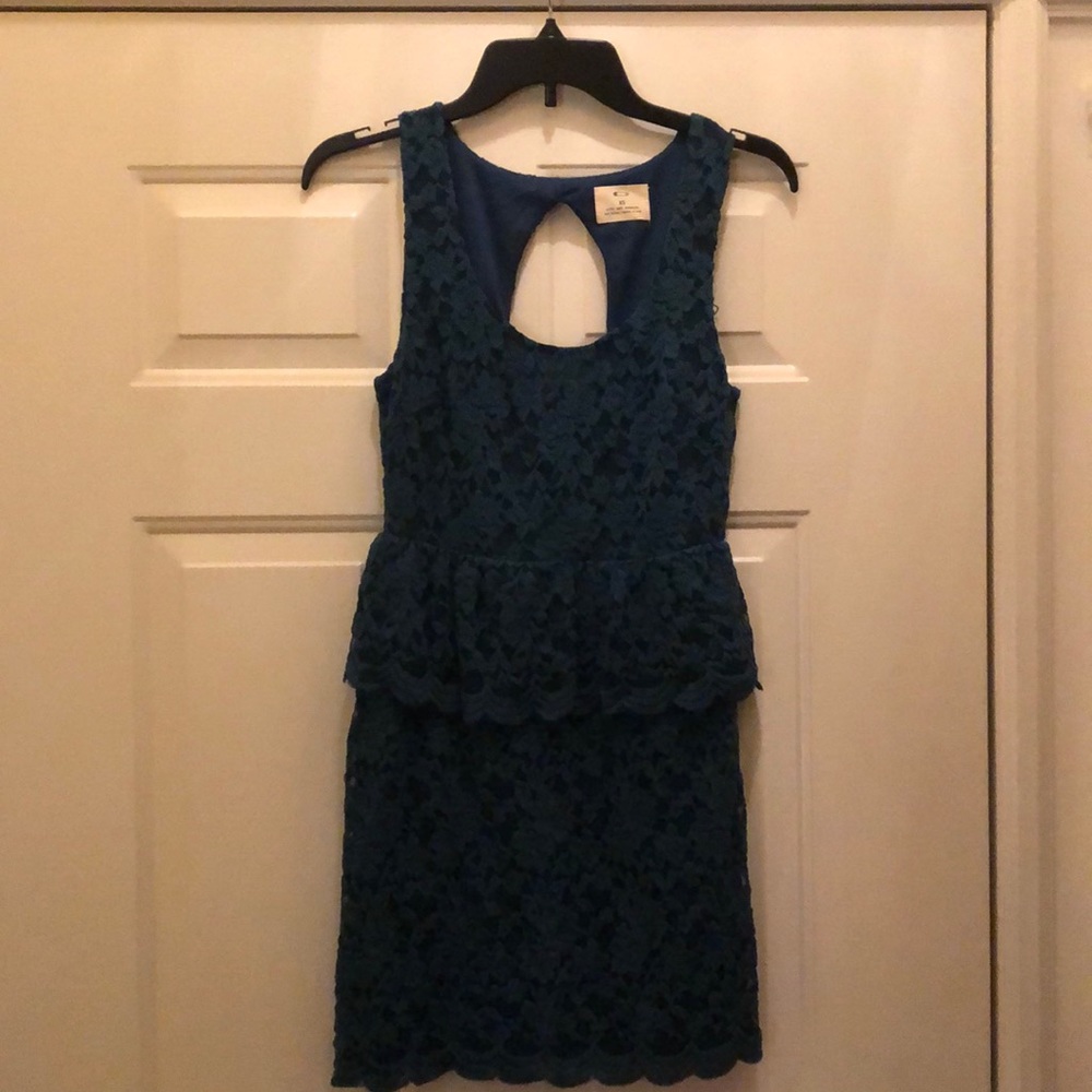 Free people lace peplum dress